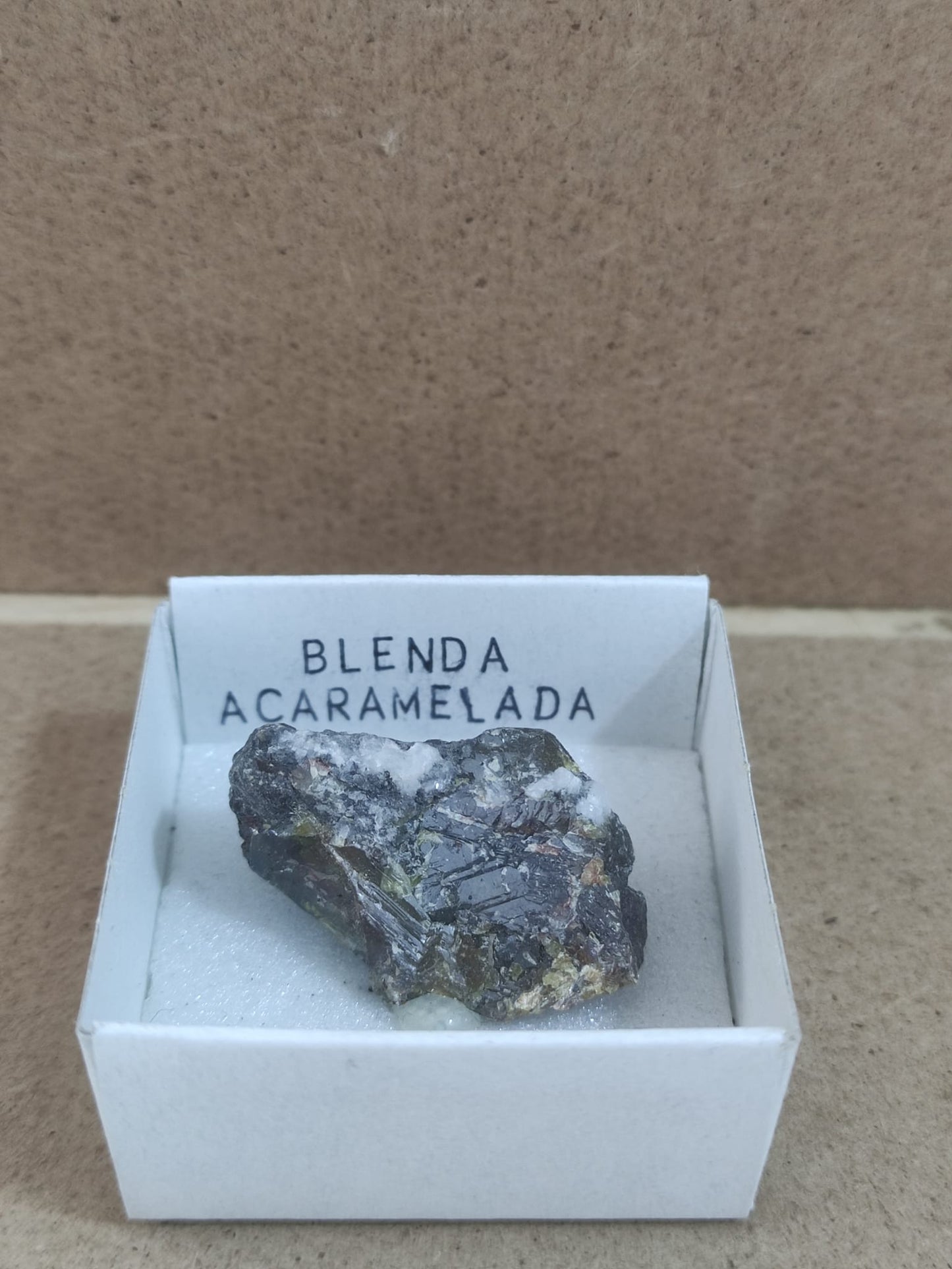 Mineral de colección Blenda acaramelada