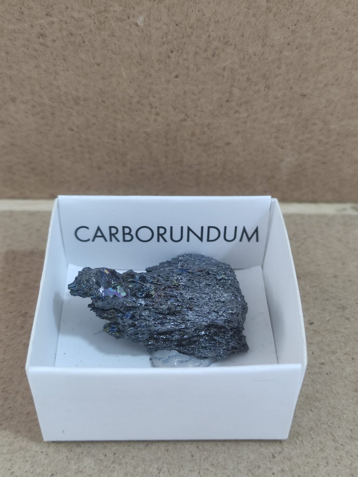 Mineral de colección Carborundum (Carburo de silicio)
