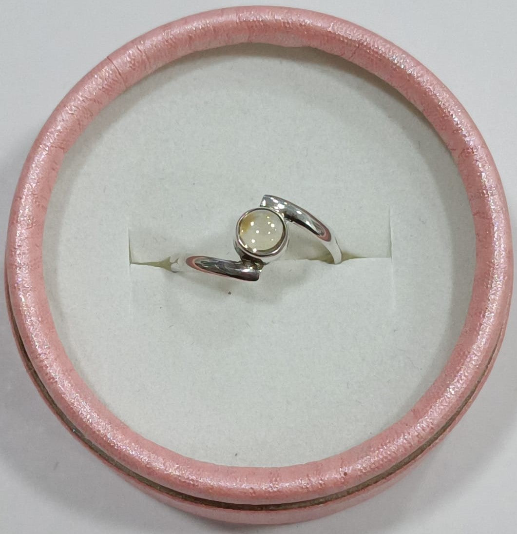 Anillo Cuarzo citrino (adaptable)