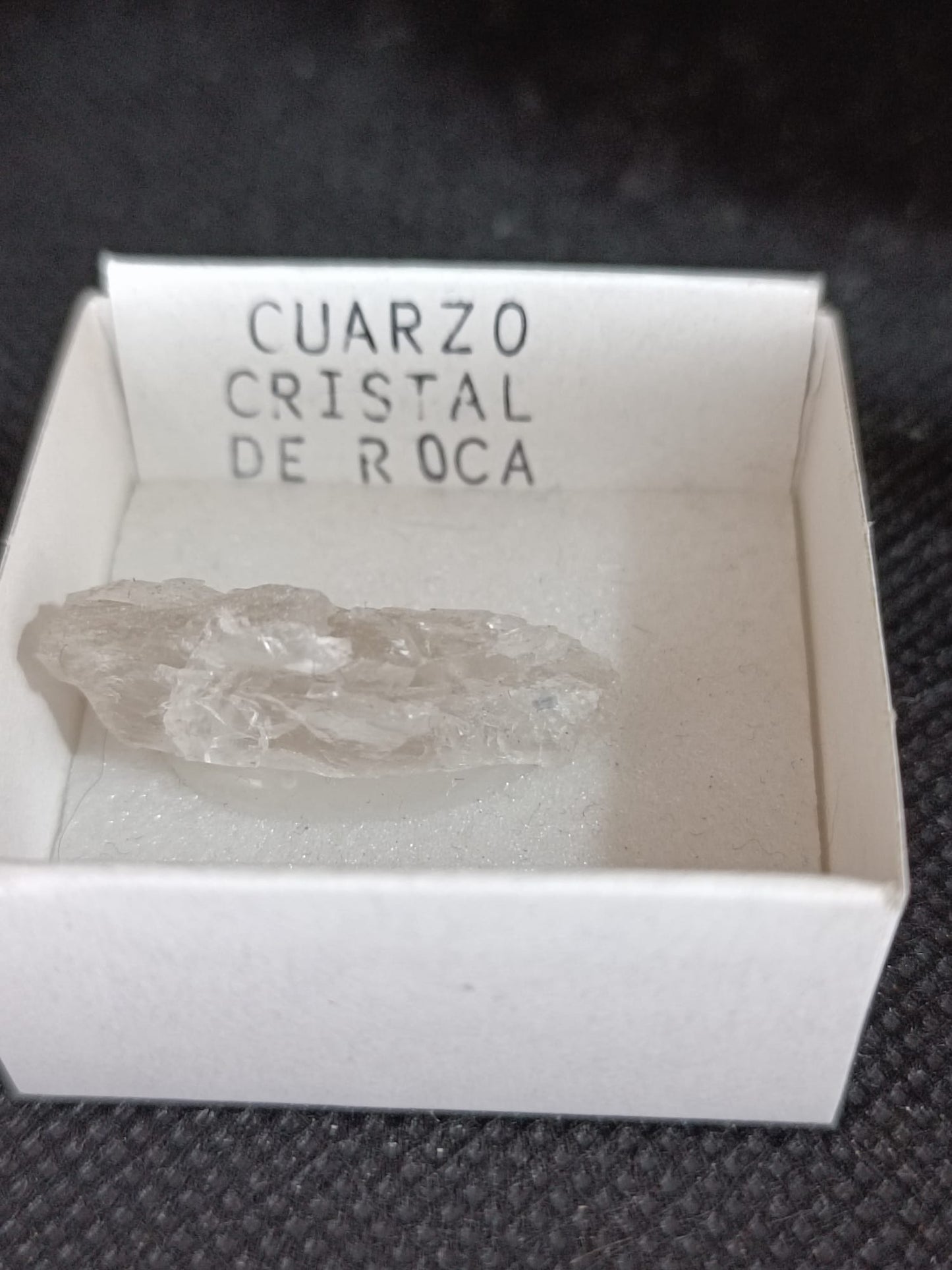 Mineral de colección Cuarzo cristal de roca