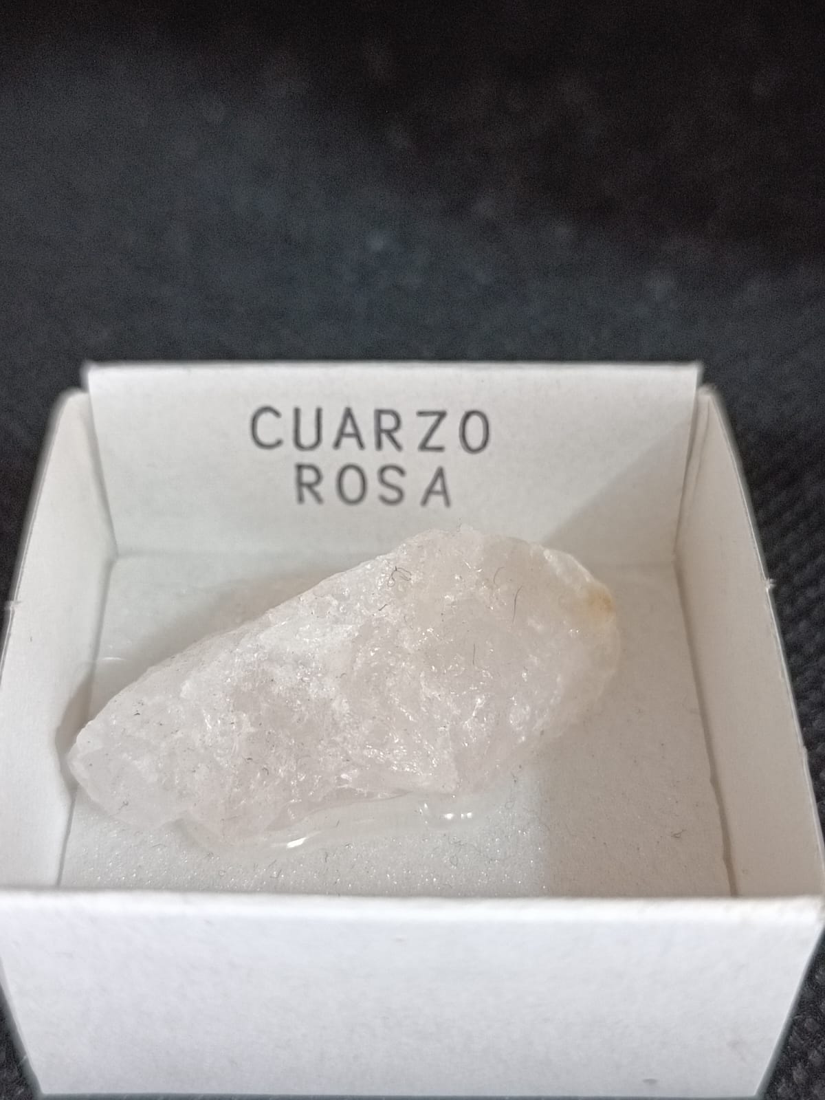Mineral de colección Cuarzo rosa