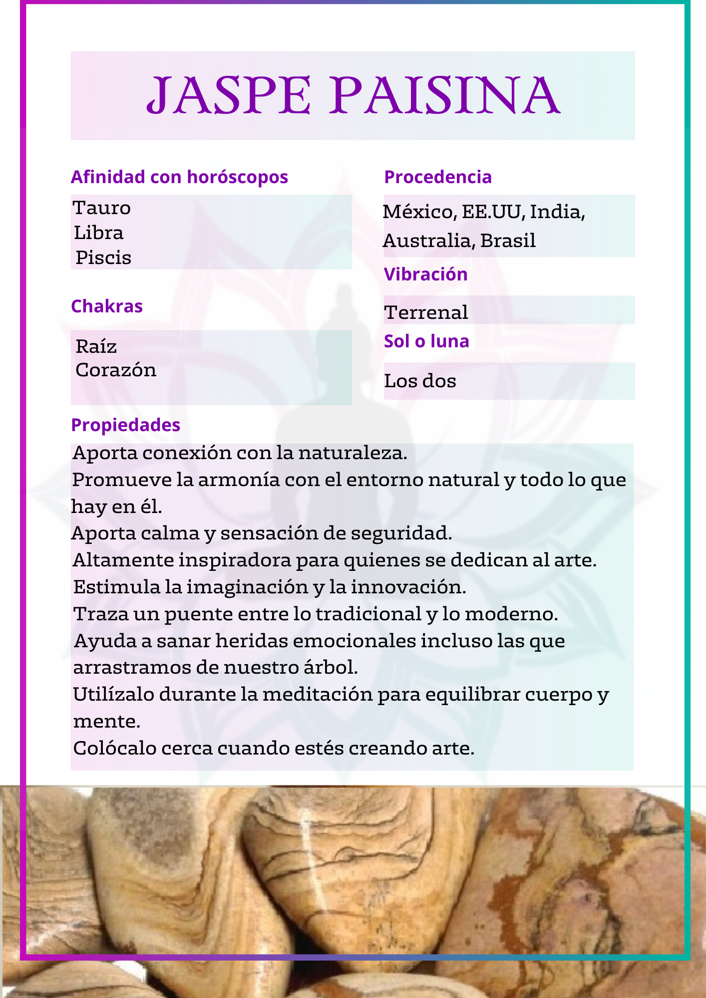 Canto rodado de Jaspe paisina