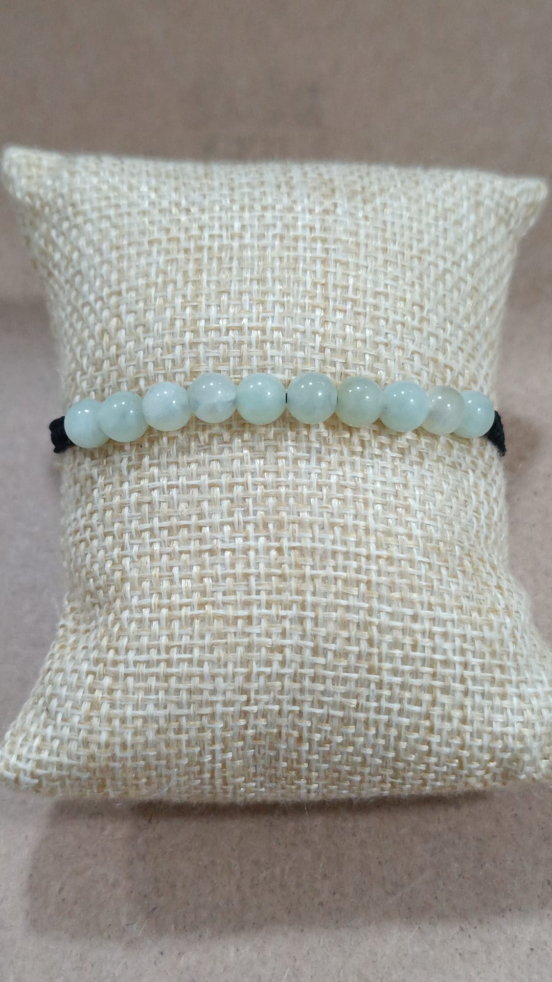 Pulseras de macramé y minerales (10 bolas)