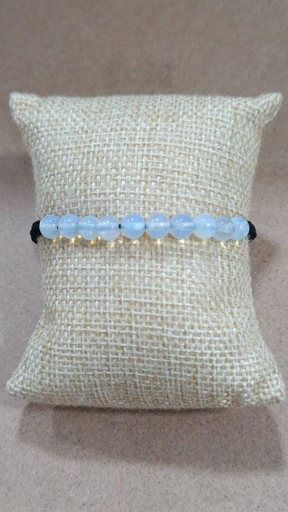Pulseras de macramé y minerales (10 bolas)