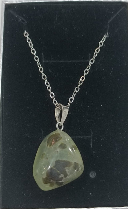 Colgante con anilla de plata variado pulido