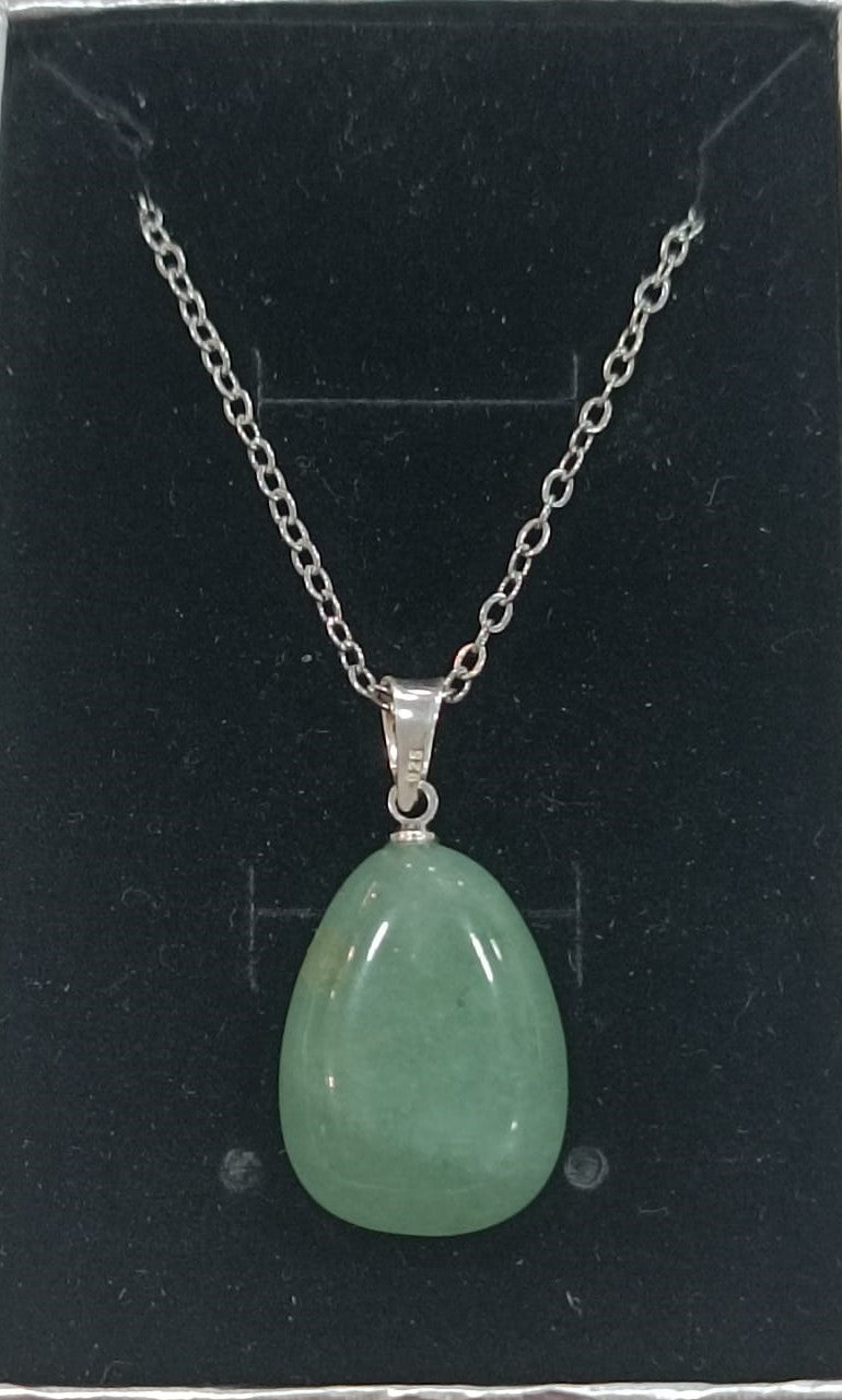 Colgante con anilla de plata variado pulido