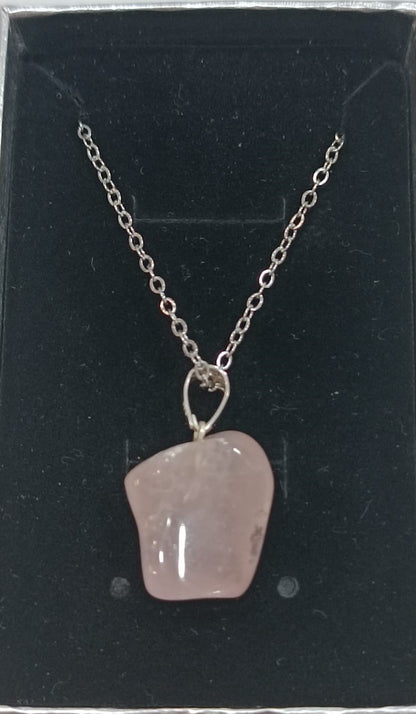 Colgante con anilla de plata variado pulido