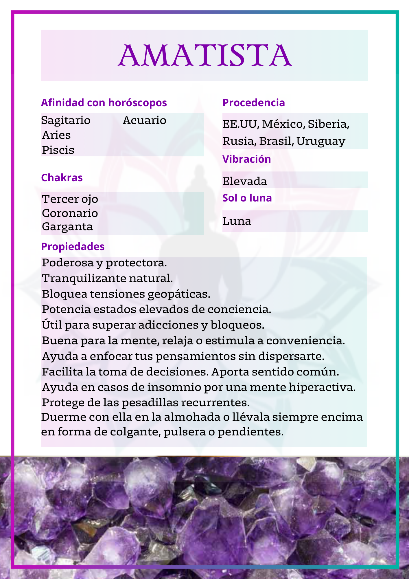 Generador de Amatista