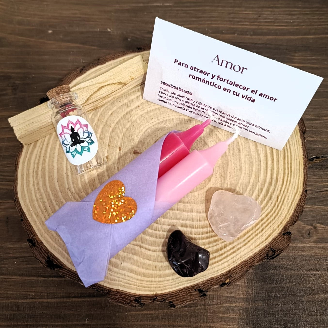 Packs velas + minerales