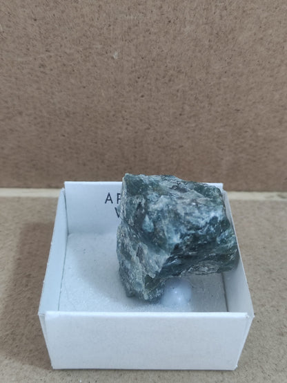 Mineral de colección Apatito azul
