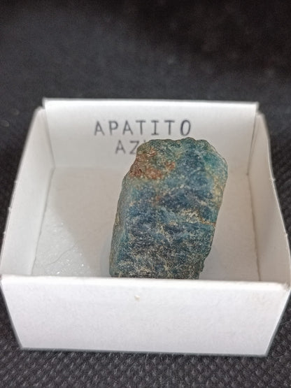 Mineral de colección Apatito azul