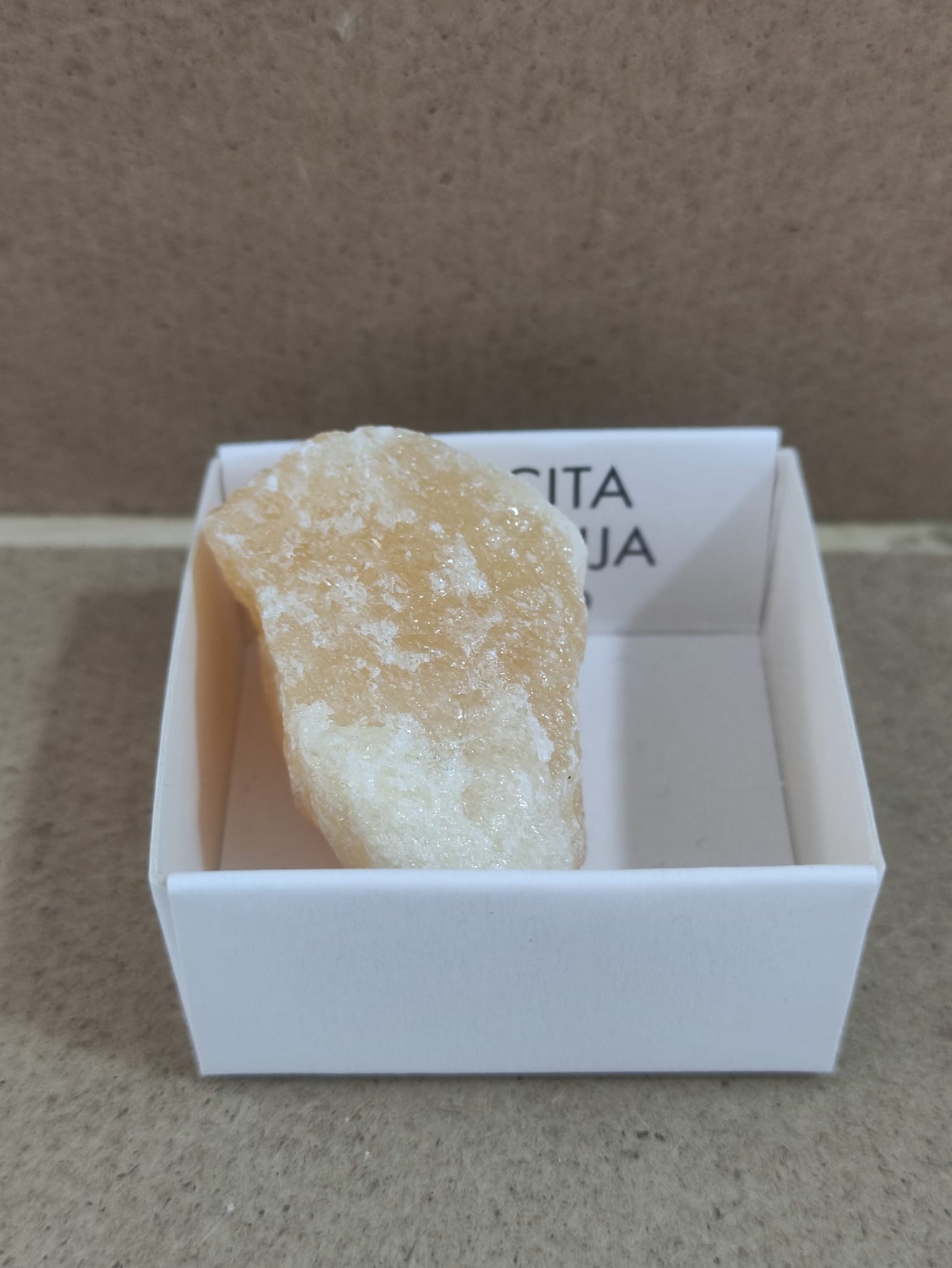 Mineral de colección Calcita naranja