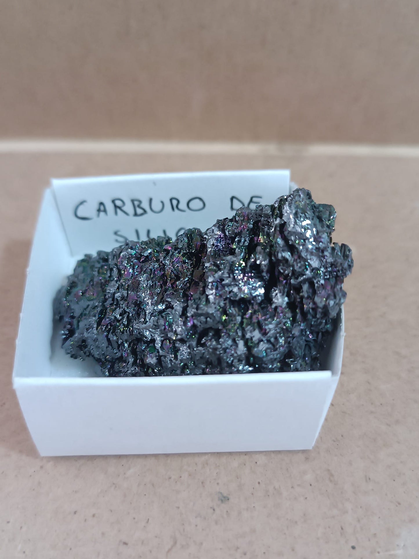 Mineral de colección Carborundum (Carburo de silicio)