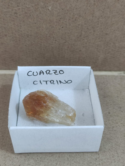 Mineral de colección Cuarzo citrino