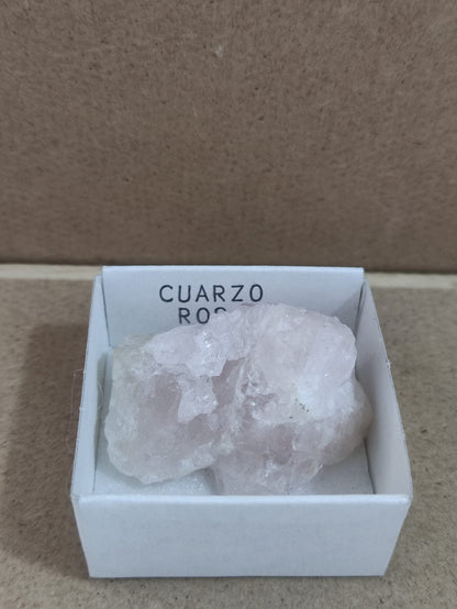 Mineral de colección Cuarzo rosa