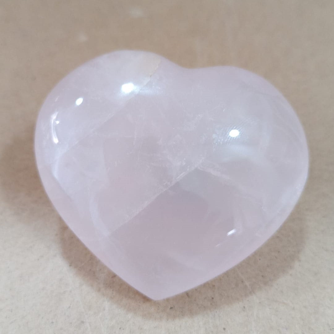 Corazón de Cuarzo rosa