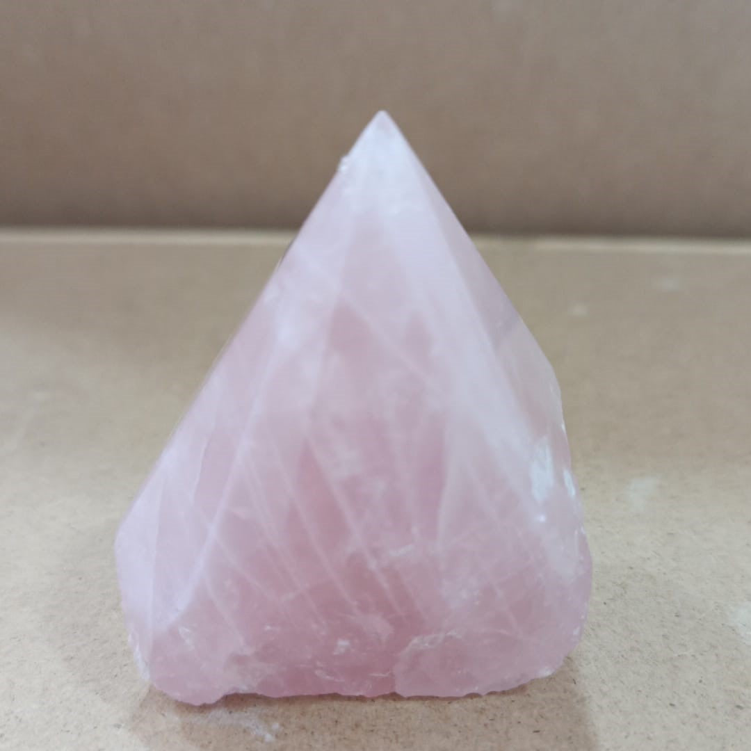 Punta semi-pulida Cuarzo rosa