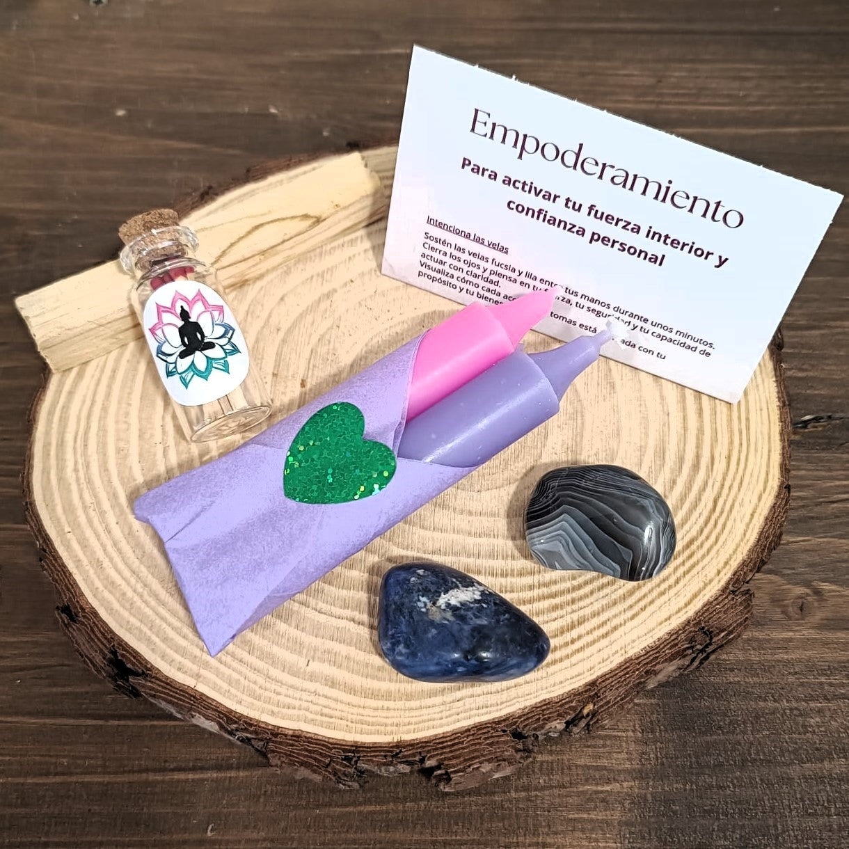 Packs velas + minerales