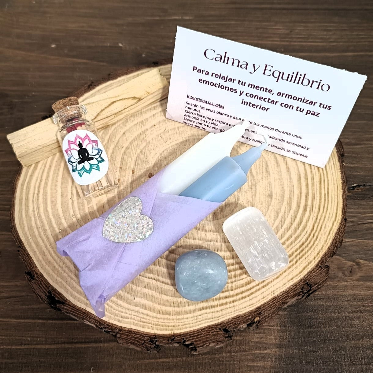 Packs velas + minerales