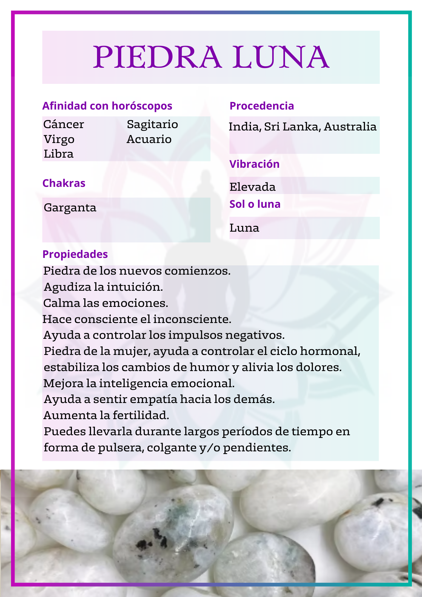 Generador de Piedra luna
