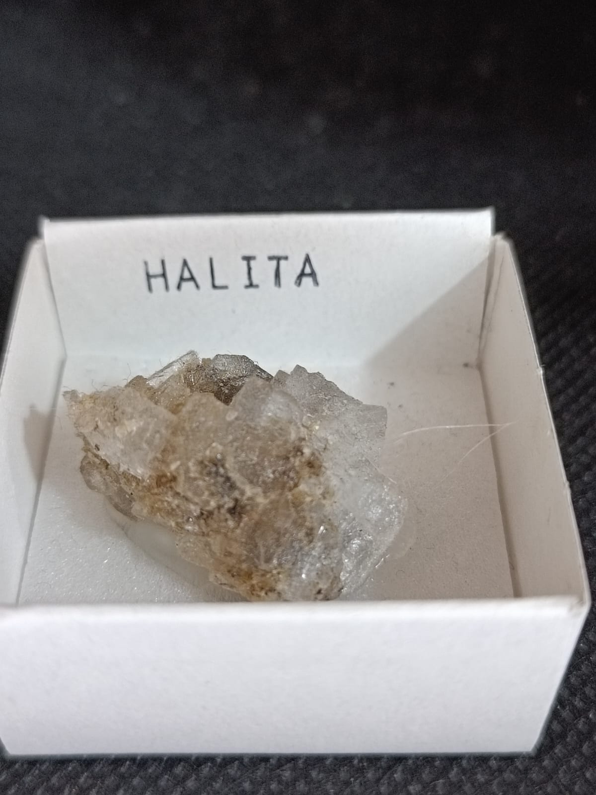 Mineral de colección Halita