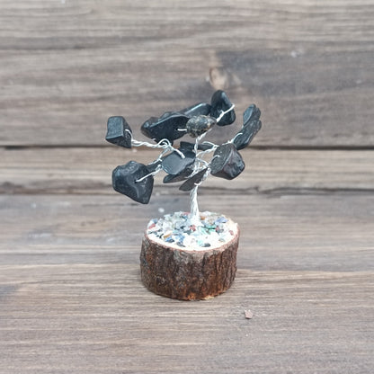 Árbol variado (base de madera)