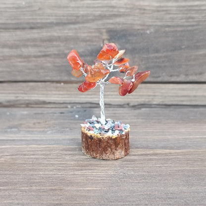 Árbol variado (base de madera)