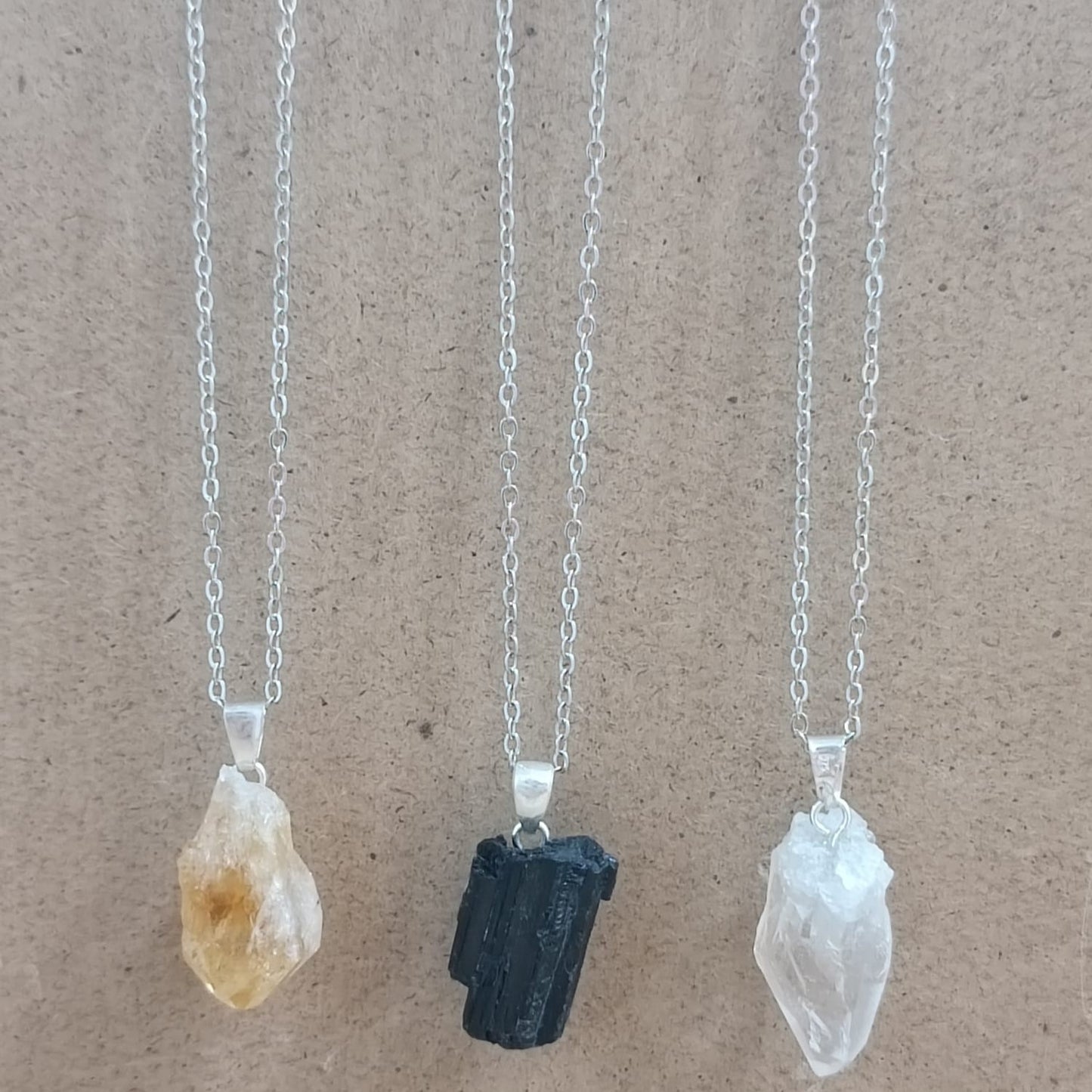 Colgante con anilla de plata variado masivo