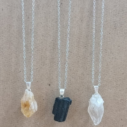 Colgante con anilla de plata variado masivo