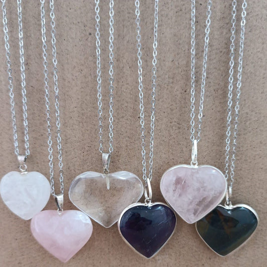 Colgante plata variado corazón