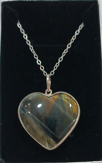 Colgante plata variado corazón