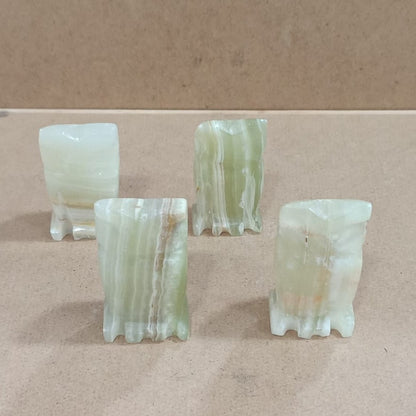Búhos de Ónix verde