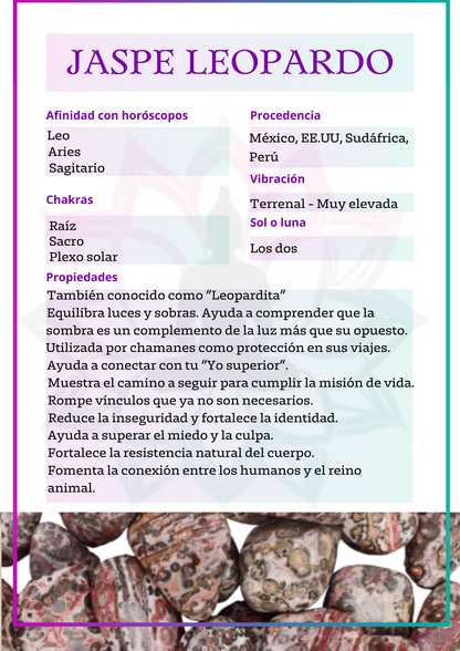 Masivo de Jaspe leopardo (Leopardita)