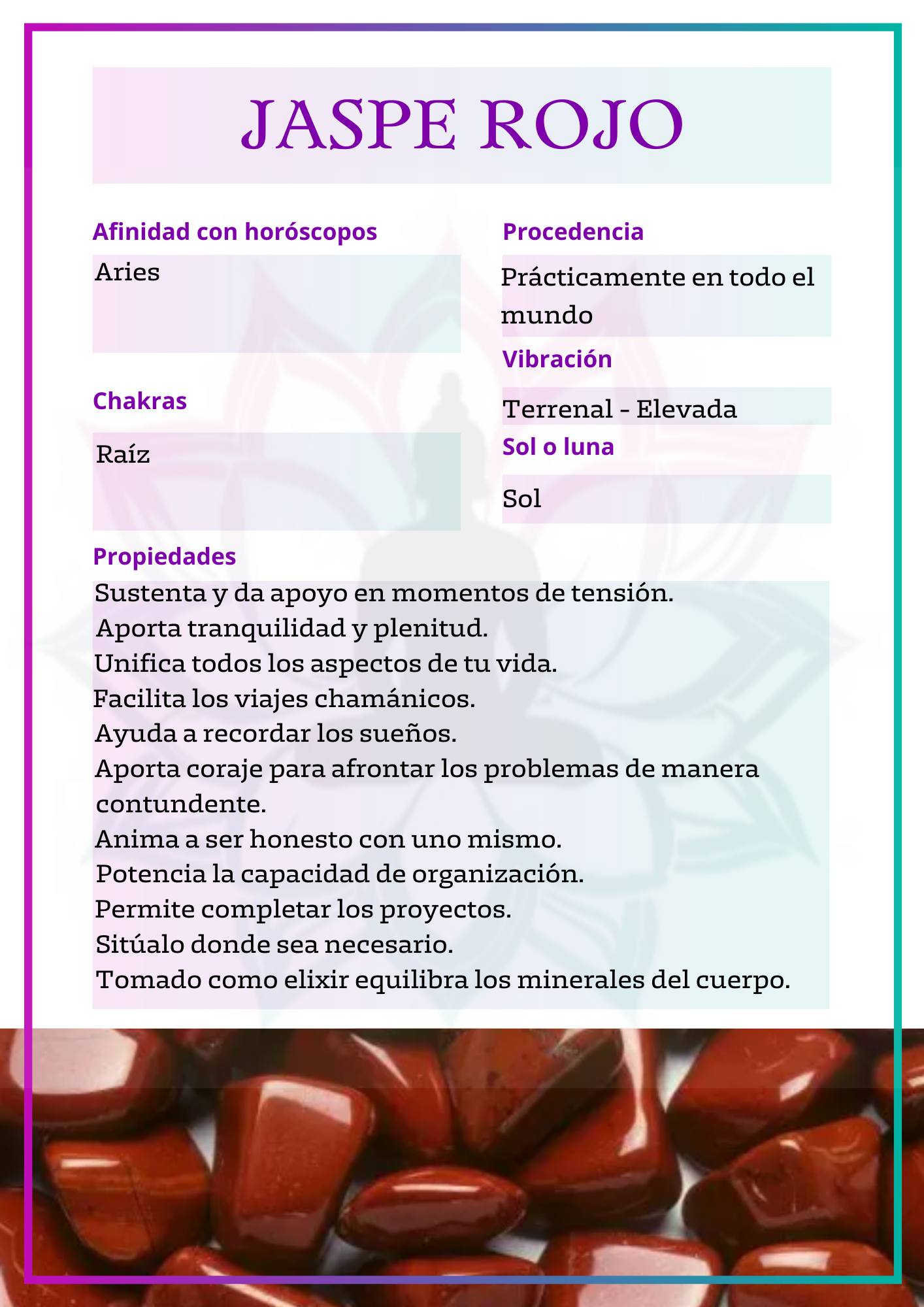 Esfera de Jaspe rojo