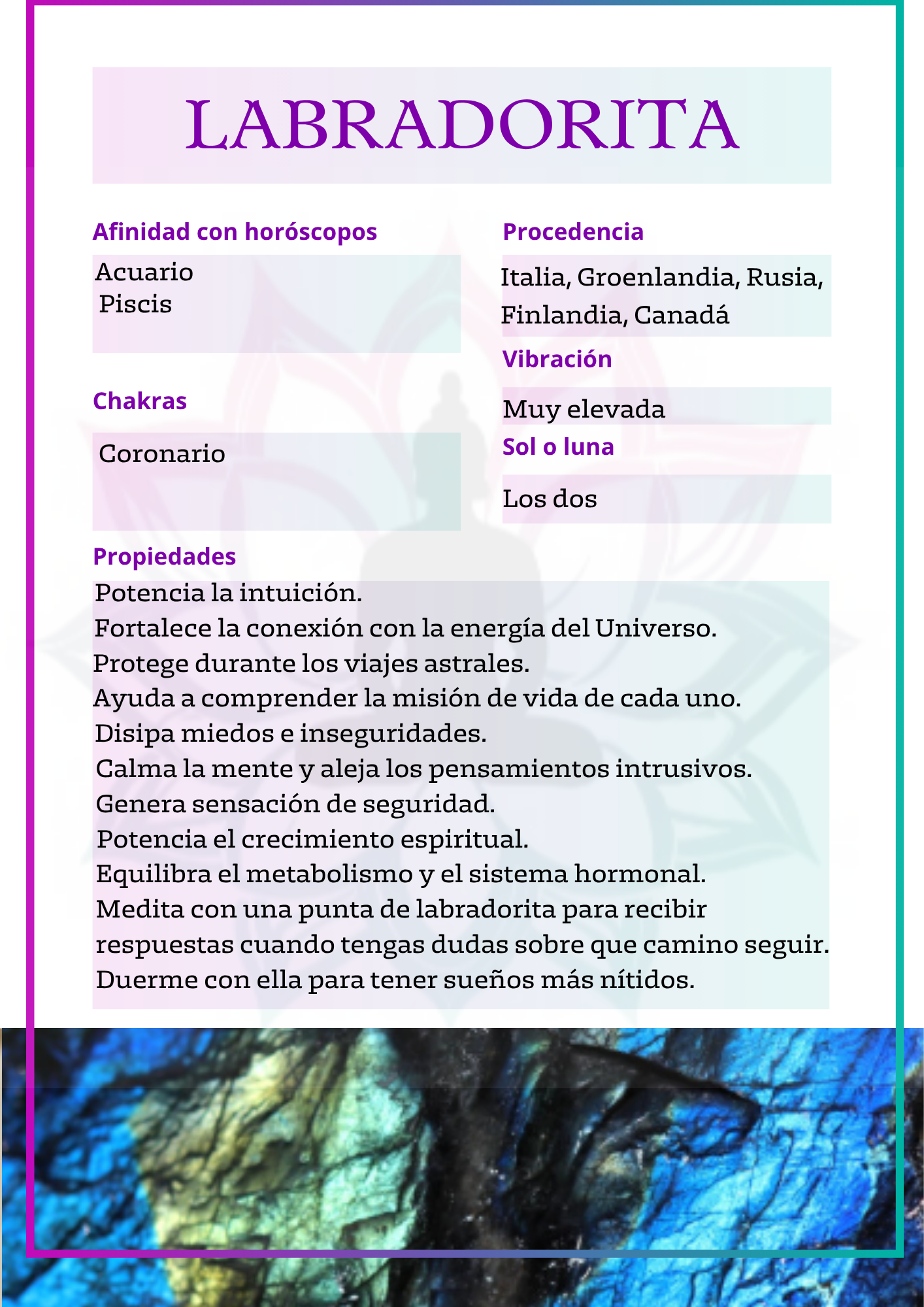 Pirámide de Labradorita