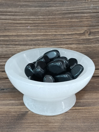 Canto rodado de Obsidiana negra