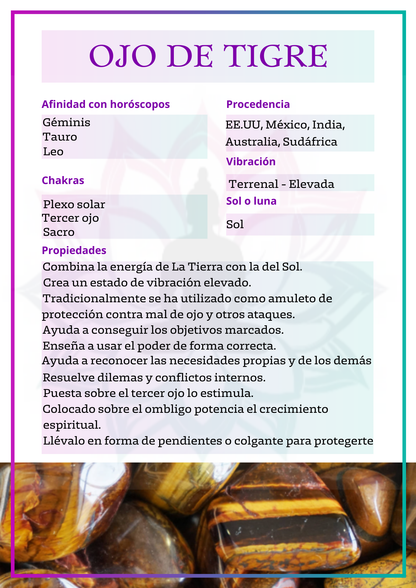 Canto rodado de Ojo de tigre