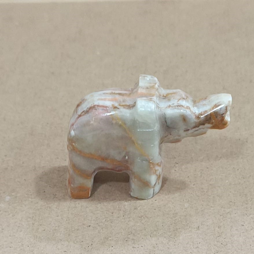 Elefante de Ónix verde