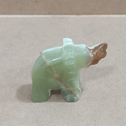 Elefante de Ónix verde