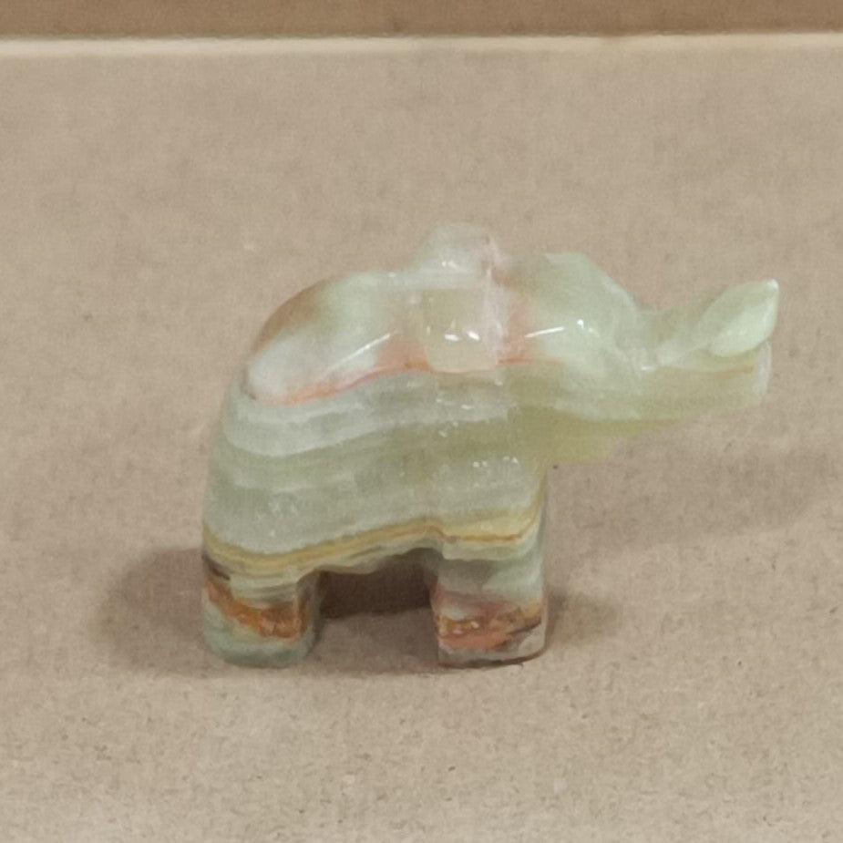 Elefante de Ónix verde