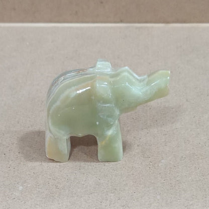 Elefante de Ónix verde