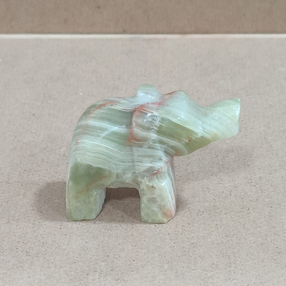 Elefante de Ónix verde