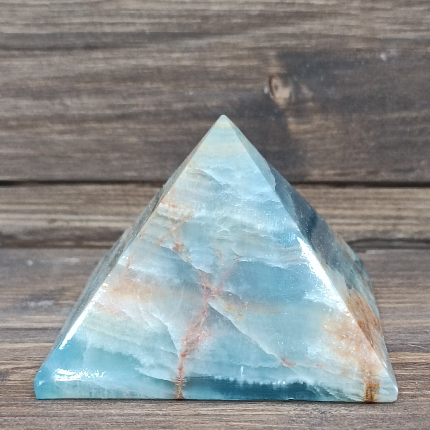 Pirámide de Ónix azul cielo
