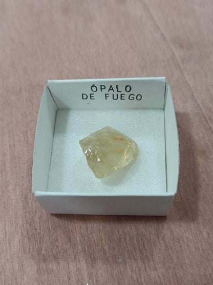 Mineral de colección Ópalo fuego