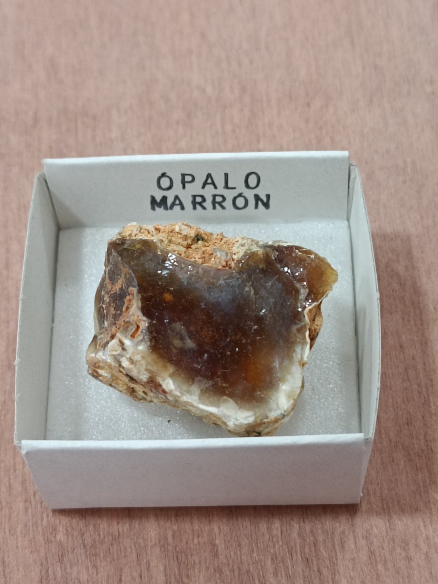 Mineral de colección Ópalo marrón