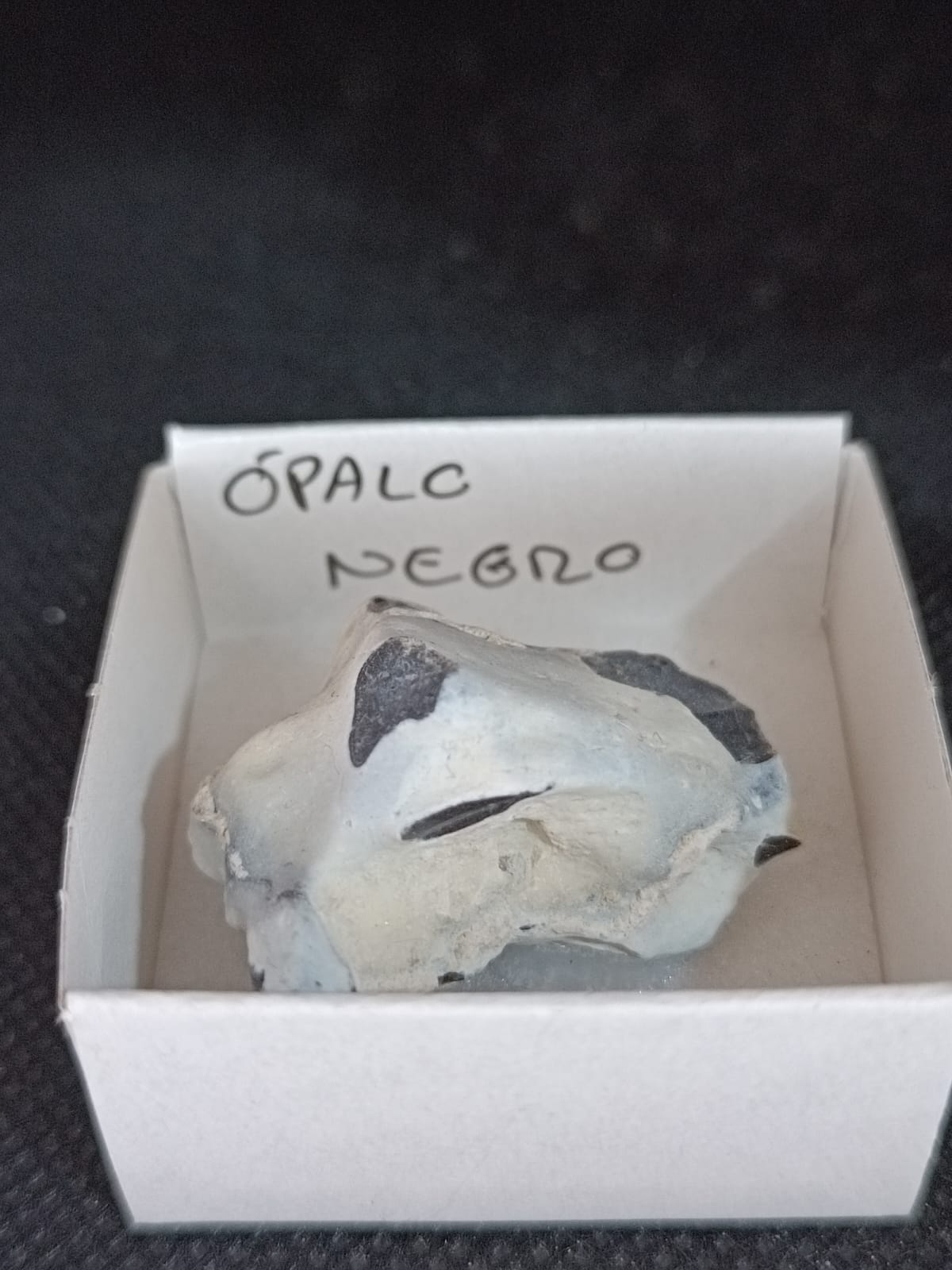 Mineral de colección Ópalo negro