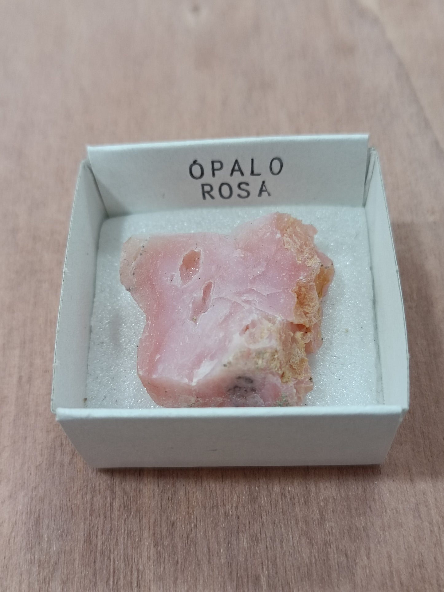 Mineral de colección Ópalo rosa