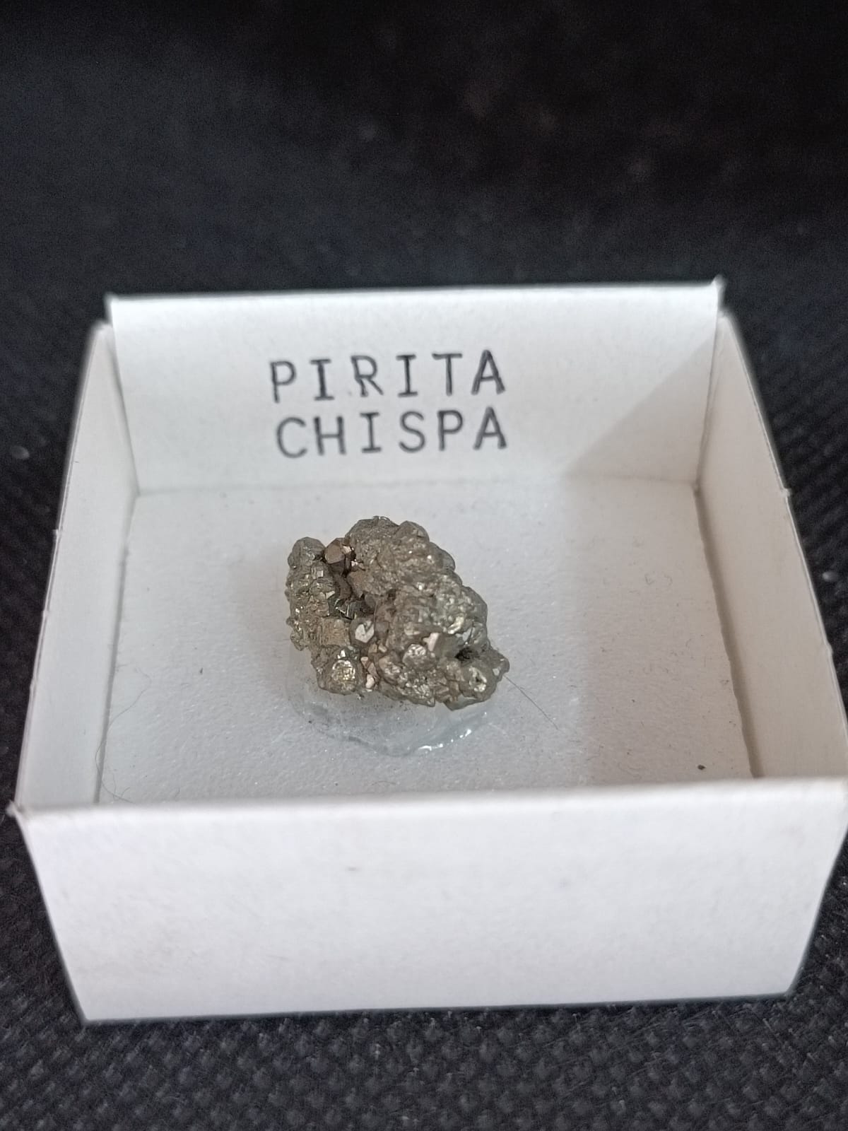 Mineral de colección Pirita chispa