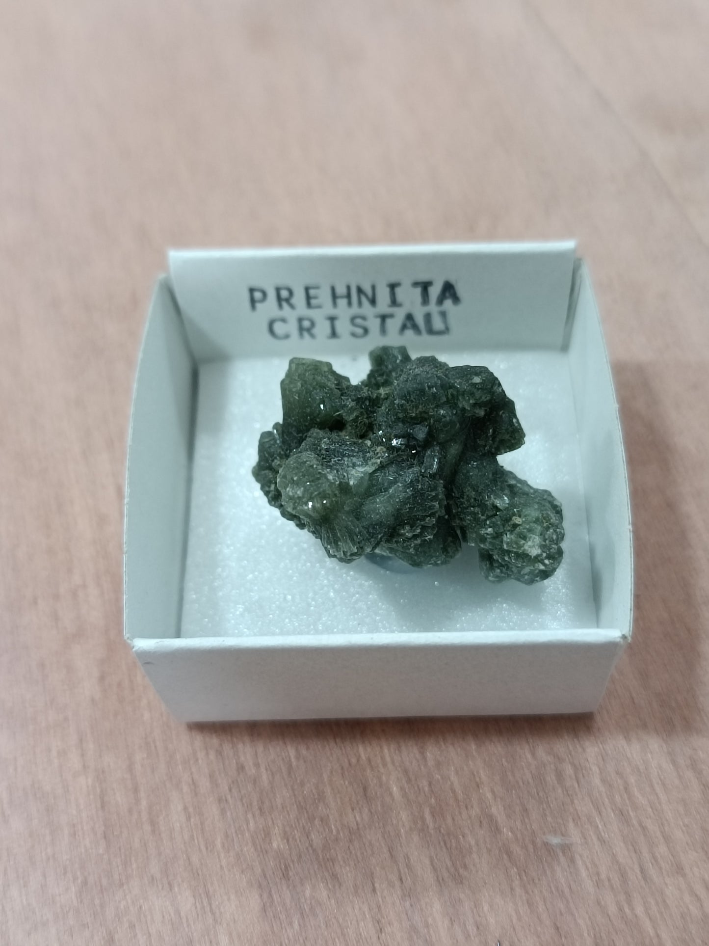 Mineral de colección Prehnita cristalizada