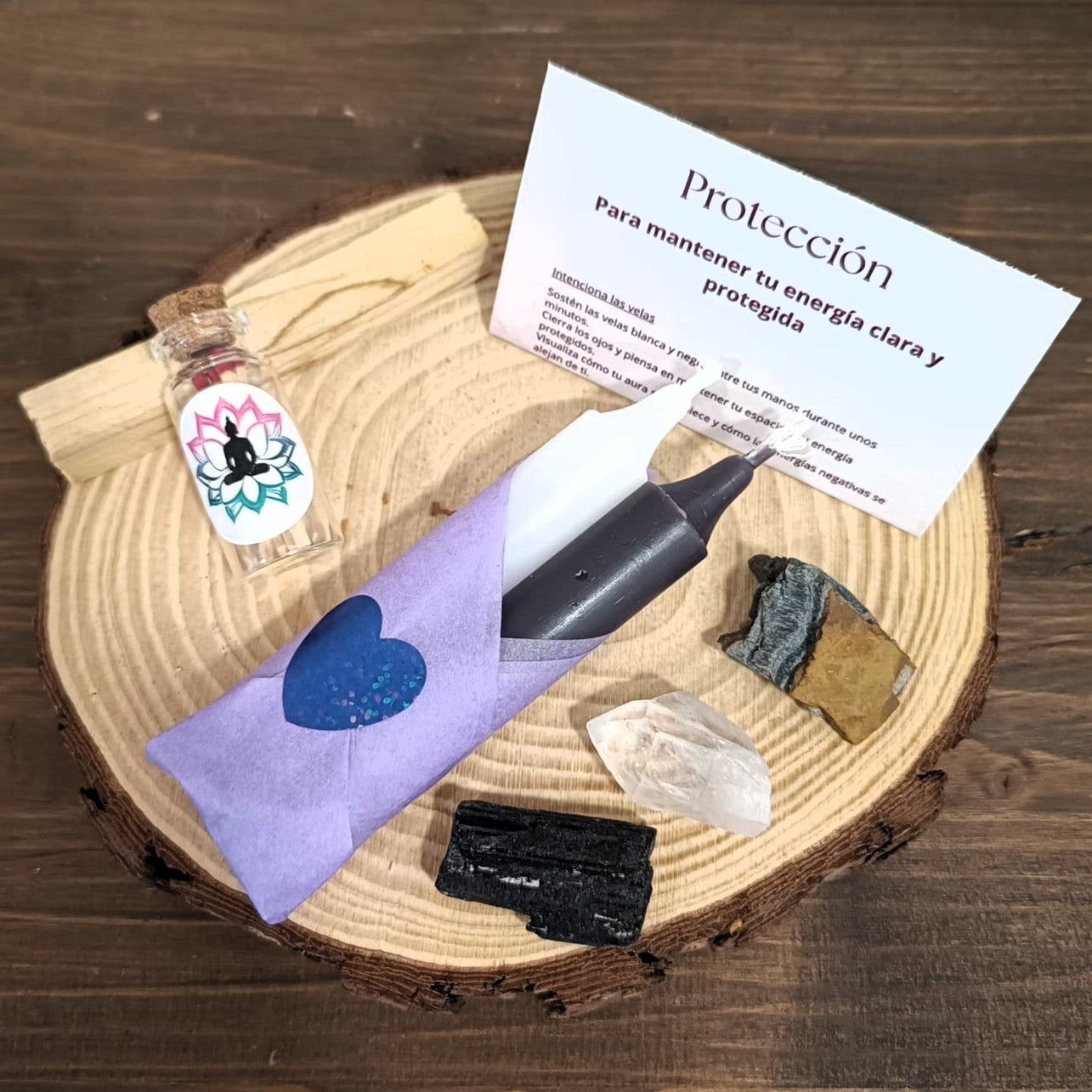 Packs velas + minerales